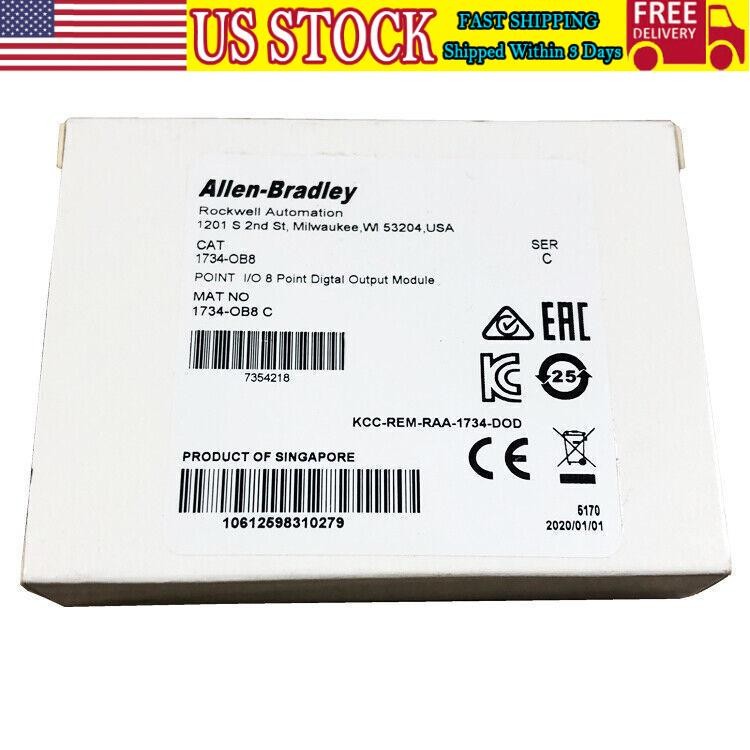 New AB 1734-OB8 POINT I/O 8 Point Digital Output Module 1734OB8 US Free Tax