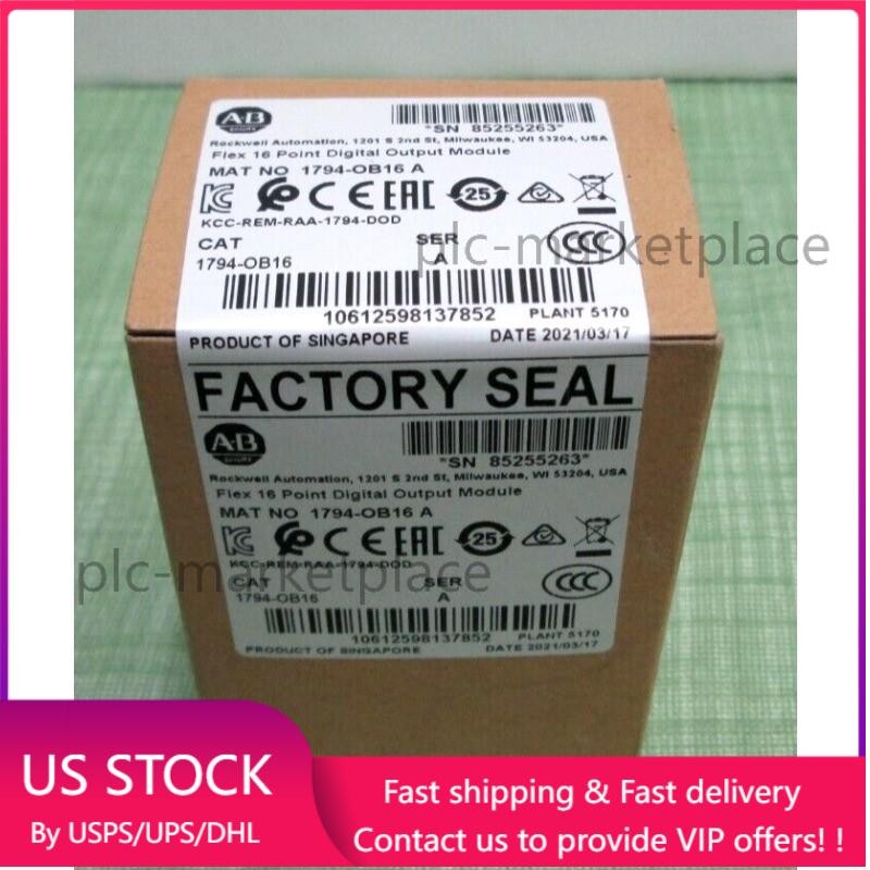 NEW  Allen Bradley 1794-OB16 Flex 16 Point Digital Output Module US Free Tax