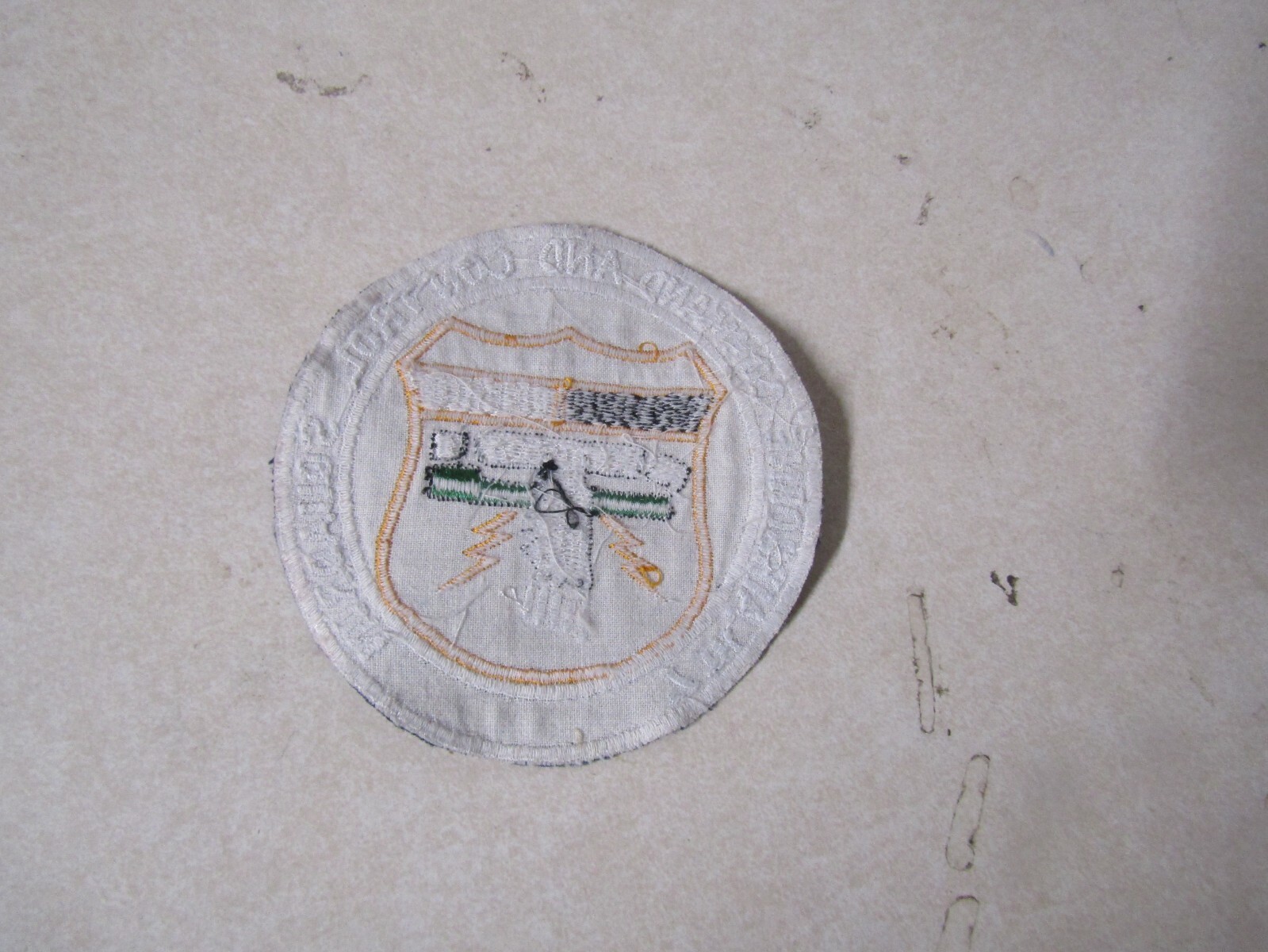 MILITARY PATCH OLDER 7TH AIRBORNE COMMAND AND CONTROL SQUADRON VIETNAM ERA