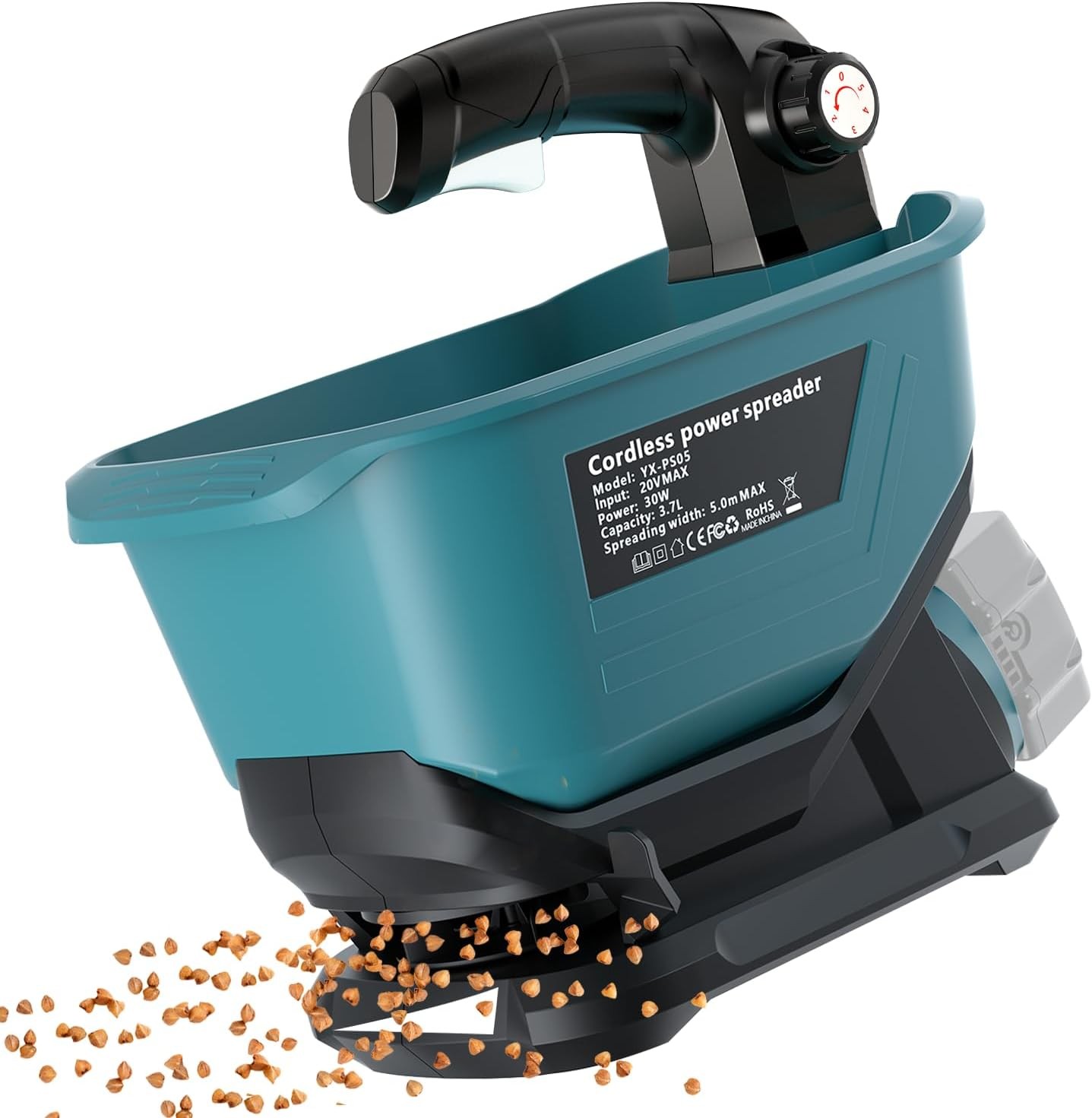 30W Handheld Fertilizer Spreader for Makita 18V Battery for Lawn Seed Feed Weed