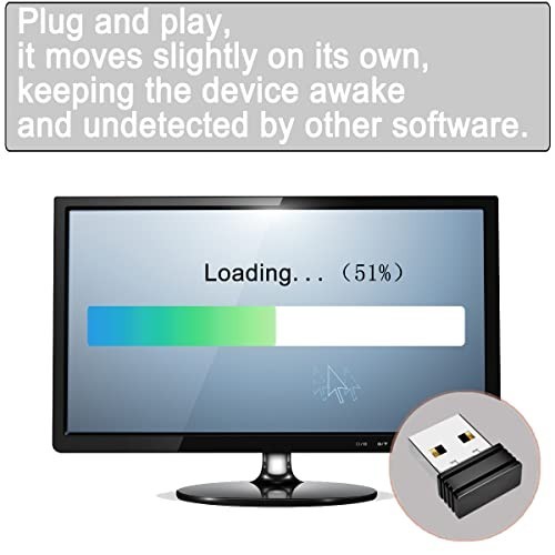 NEW Undetectable Mouse Jiggler USB Mover Plug-and-Play Keep Computer Awake Black