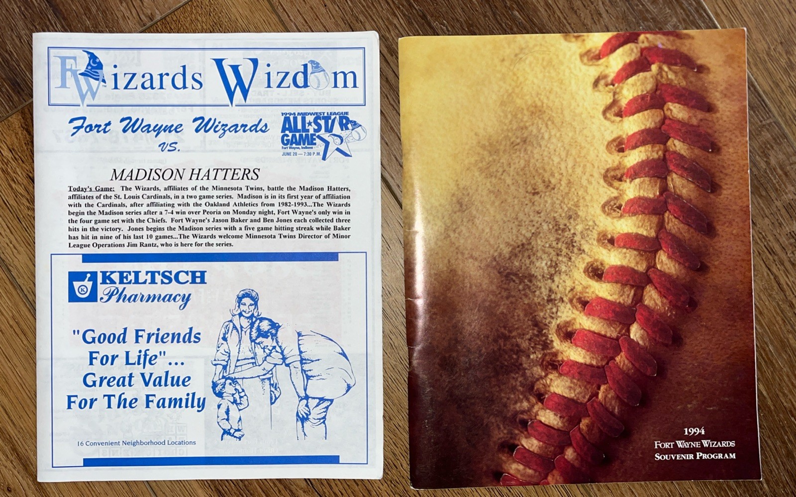 Fort Wayne Indiana Wizards Program 1994 Wizards Wisdom Insert