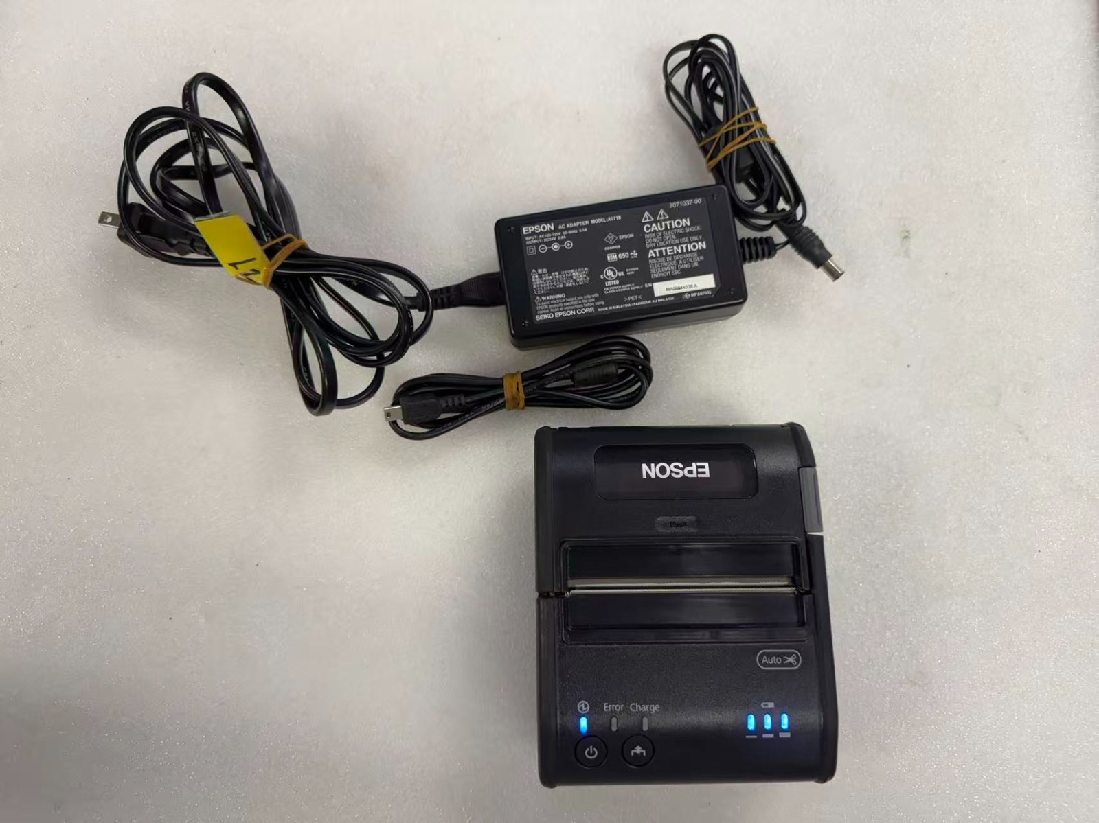 Epson TM-P80 Wireless Thermal Receipt Printer, Bluetooth w/Battery and Charger