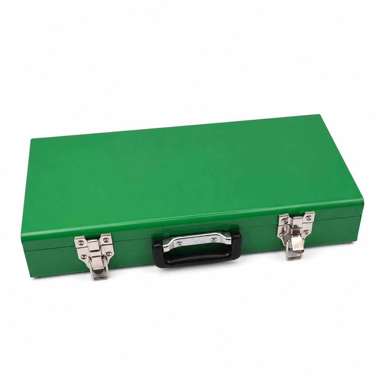 Sturdy Duty Metal Tool Storage Case, Lockable Storage Box with Metal Handle