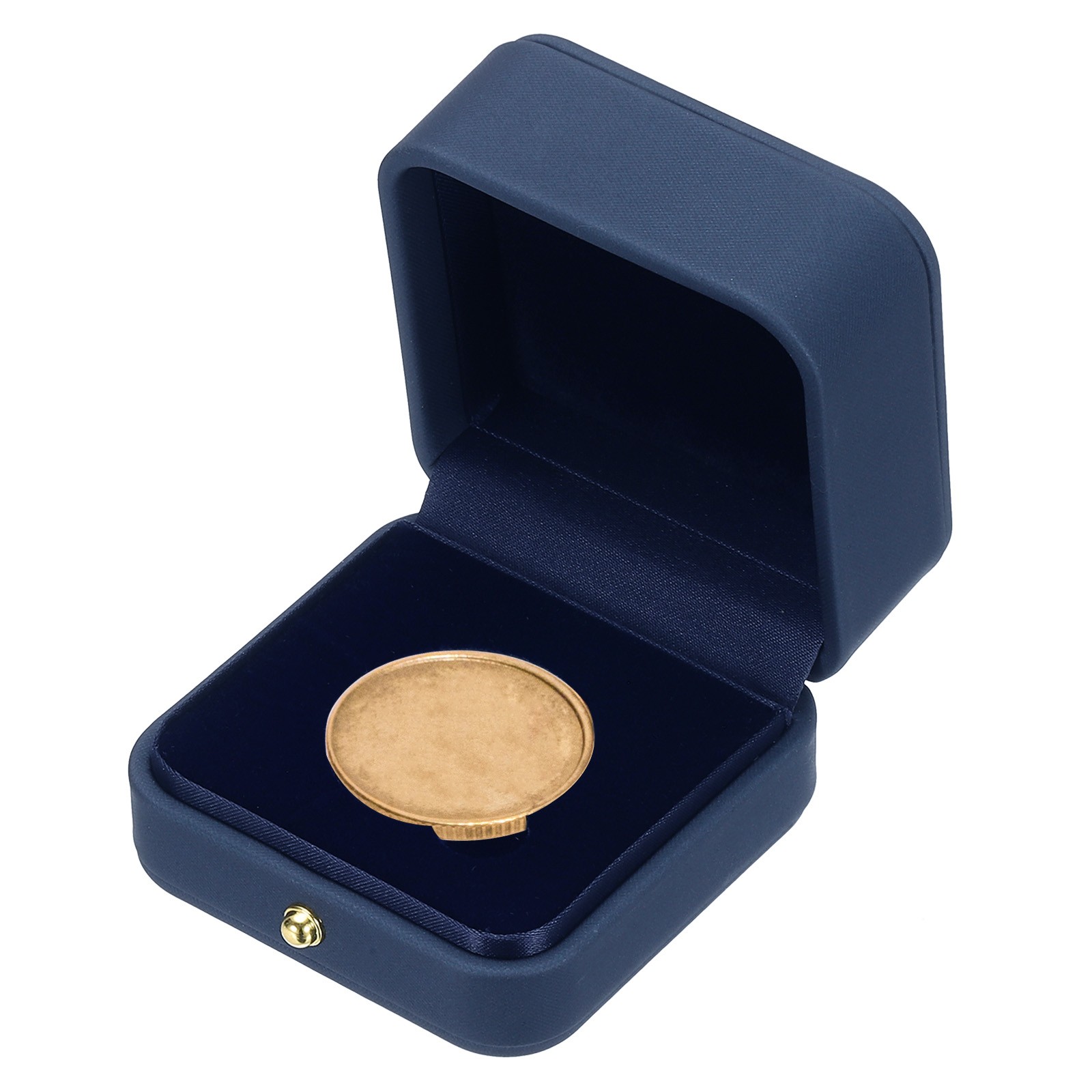Coin Display Box, Coin Presentation Display Box Fit 35mm Coin, Blue