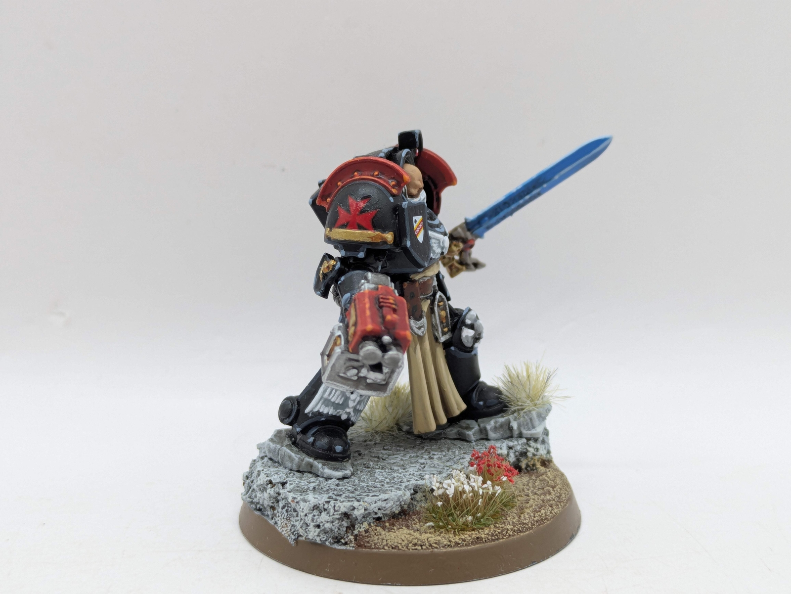 Warhammer 40k: Space Marines Black Templars Terminator Captain - Well Painted (A