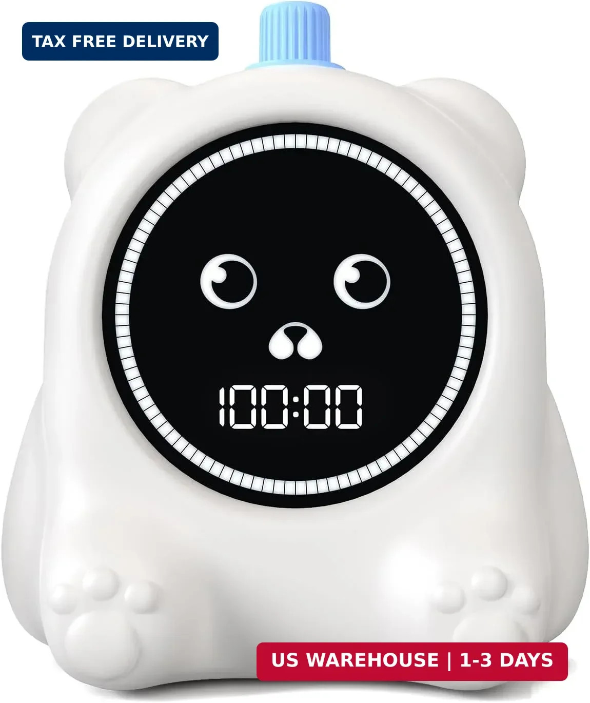199 Min Visual Timer for Kids, 2 Minute teenth Brushing, Cute Bear Deign | Adjus