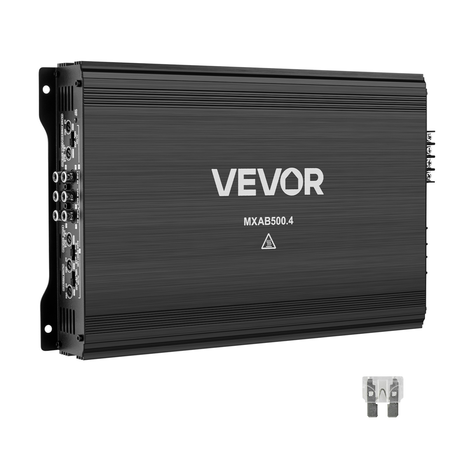 VEVOR Car Audio Amplifier Car Amplifier 4-Channel Class AB Max. 4x250W at 4 Ohms