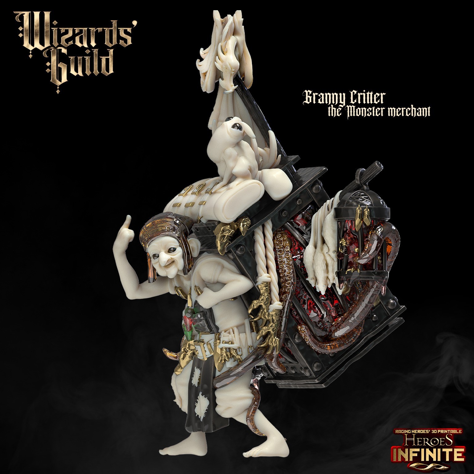 Granny Critter The Monster Merchant 32mm  Resin Miniature