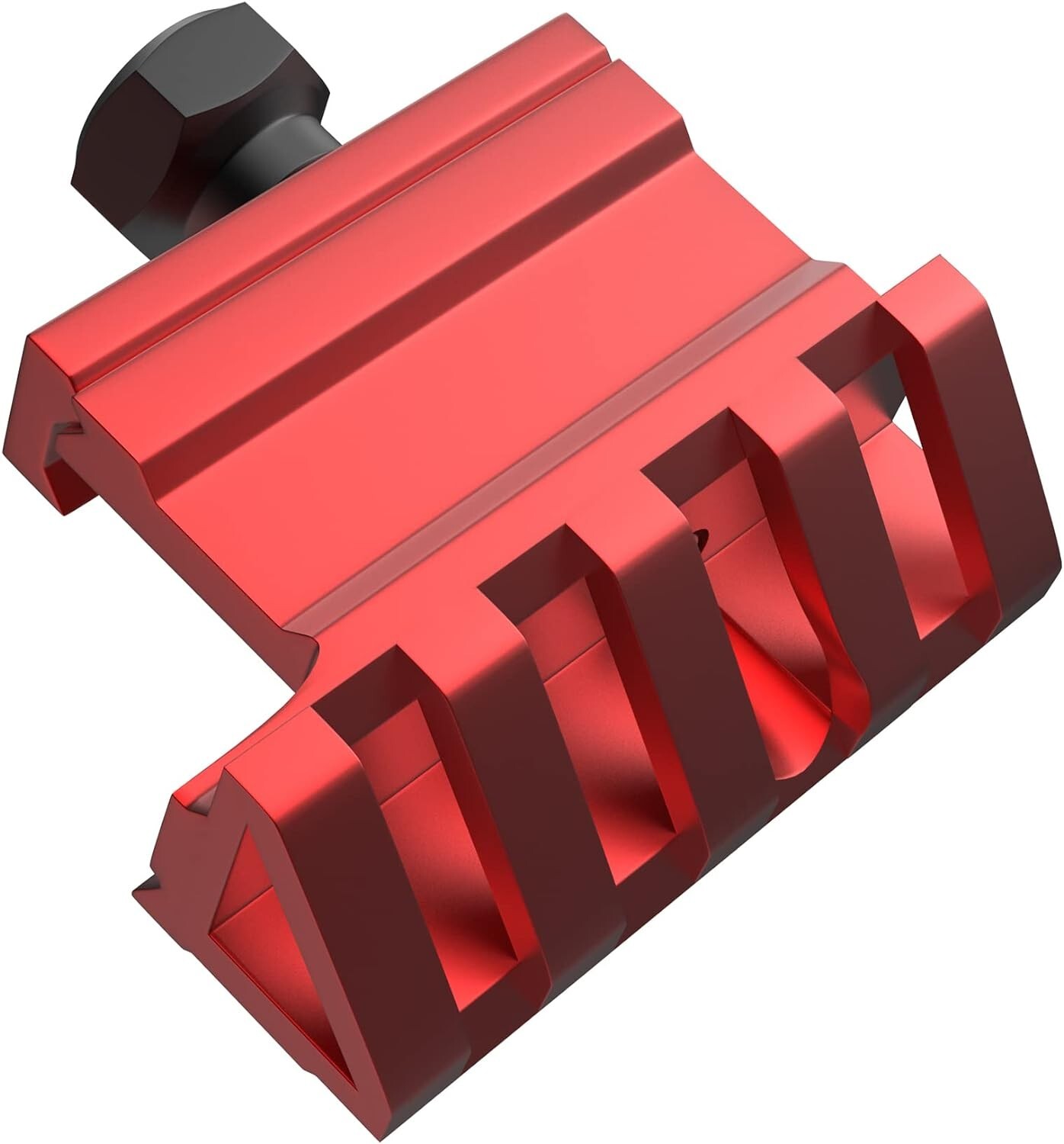 4pc 45 Degree Red Offset Picatinny Rail Mount Offset 4 Slots for Optic Sight