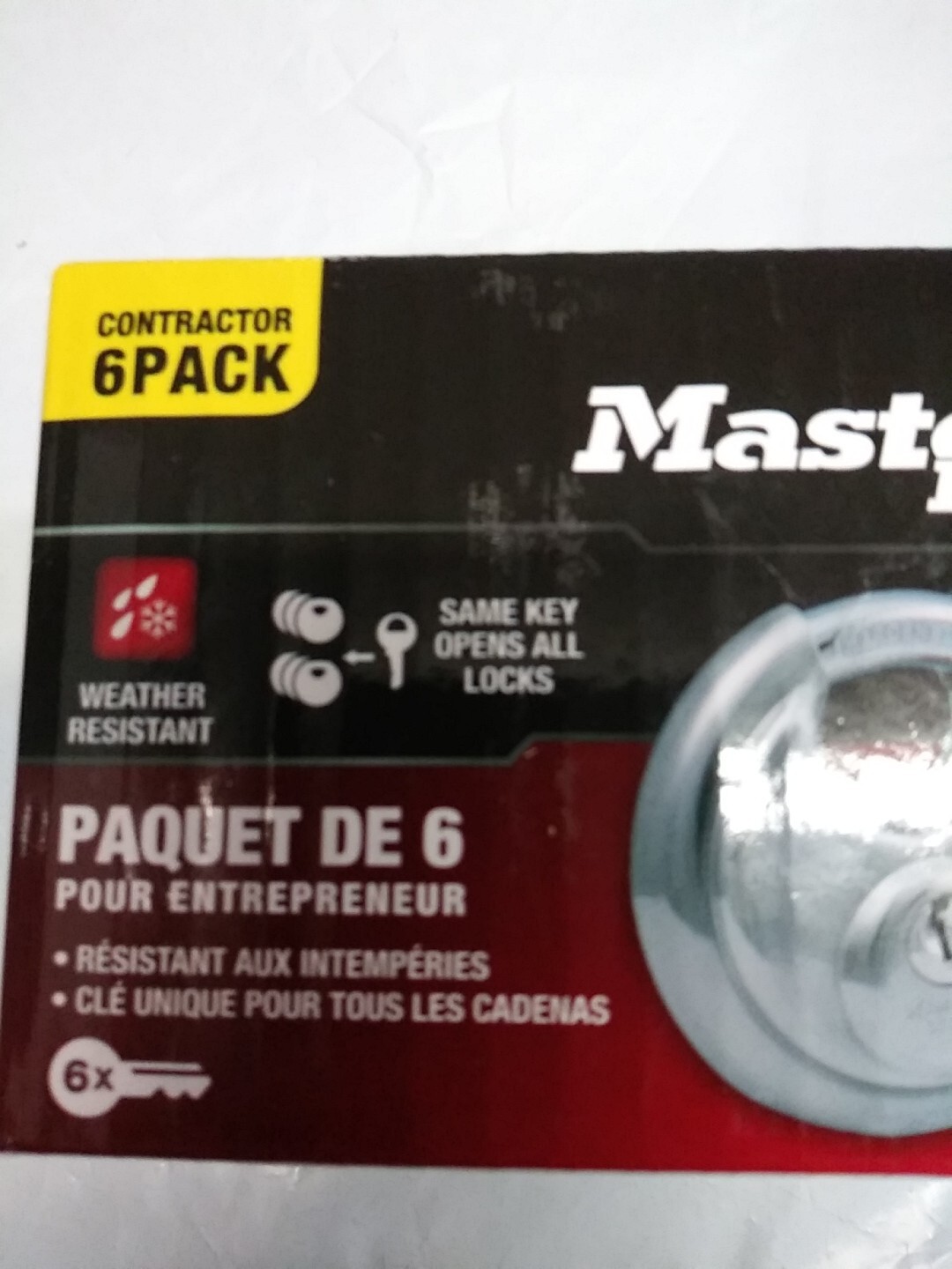 Master Lock Contracter 6 Pack Seocurity Padlockock 40kaccp6
