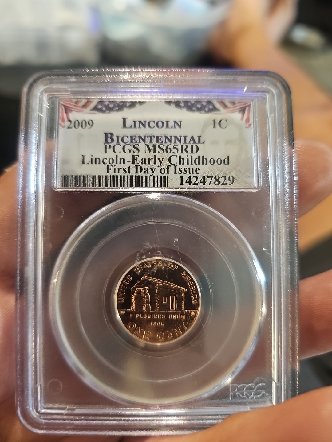 2009-D Lincoln Bicentennial Presidency PCGS MS65RD First Day Of Issue Childhood