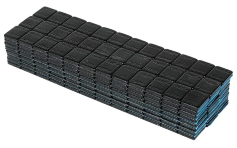 1/4 oz Stick on Black Wheel Weights, Adhesive Back, Easy to Peel, 72oz.