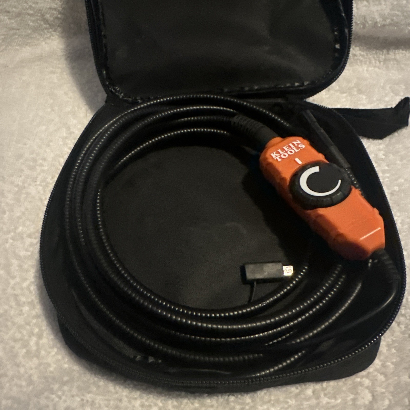 Klein Tools Borescope ET16 10' Armored Gooseneck .35'' Camera w/ Carrying Case