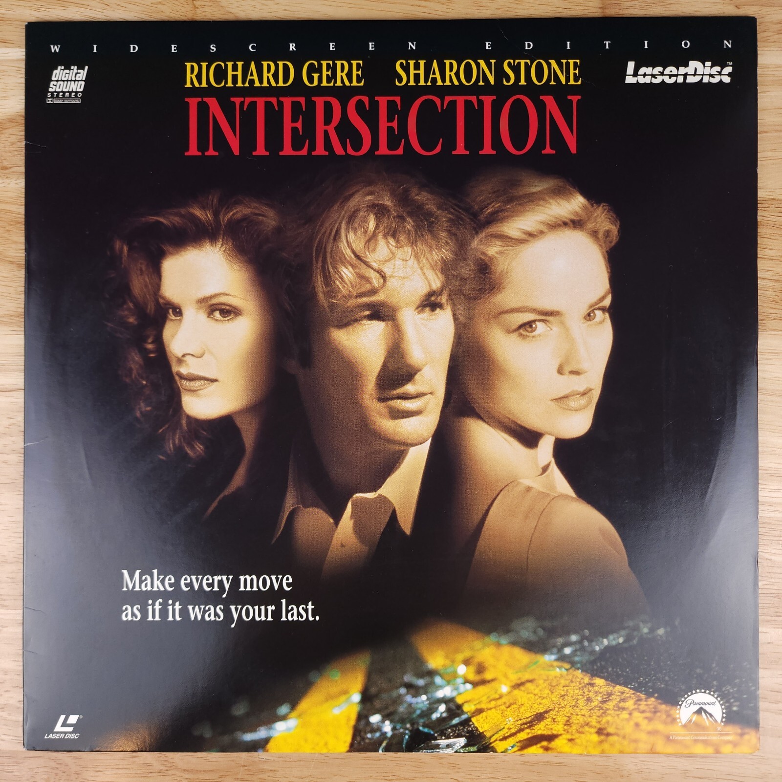 Intersection Laserdisc LD Movie Widescreen Edition Richard Gere Sharon Stone