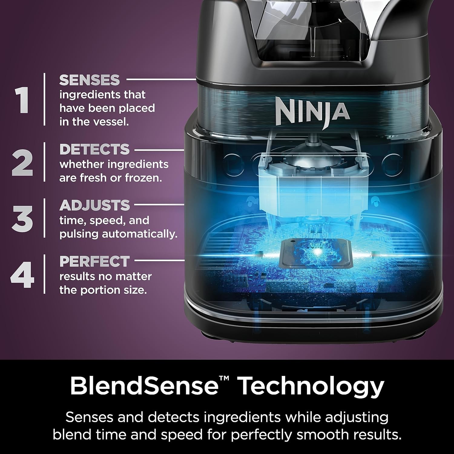 Ninja R-TB401 Detect Kitchen System Power Blender, Black - Certified Refurbished