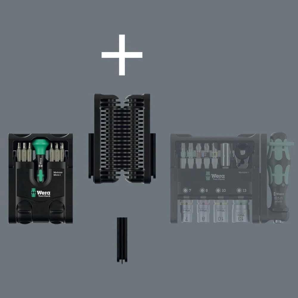 Wera Tools Tool-Check Modular Micro 1 Set, 21 Pieces