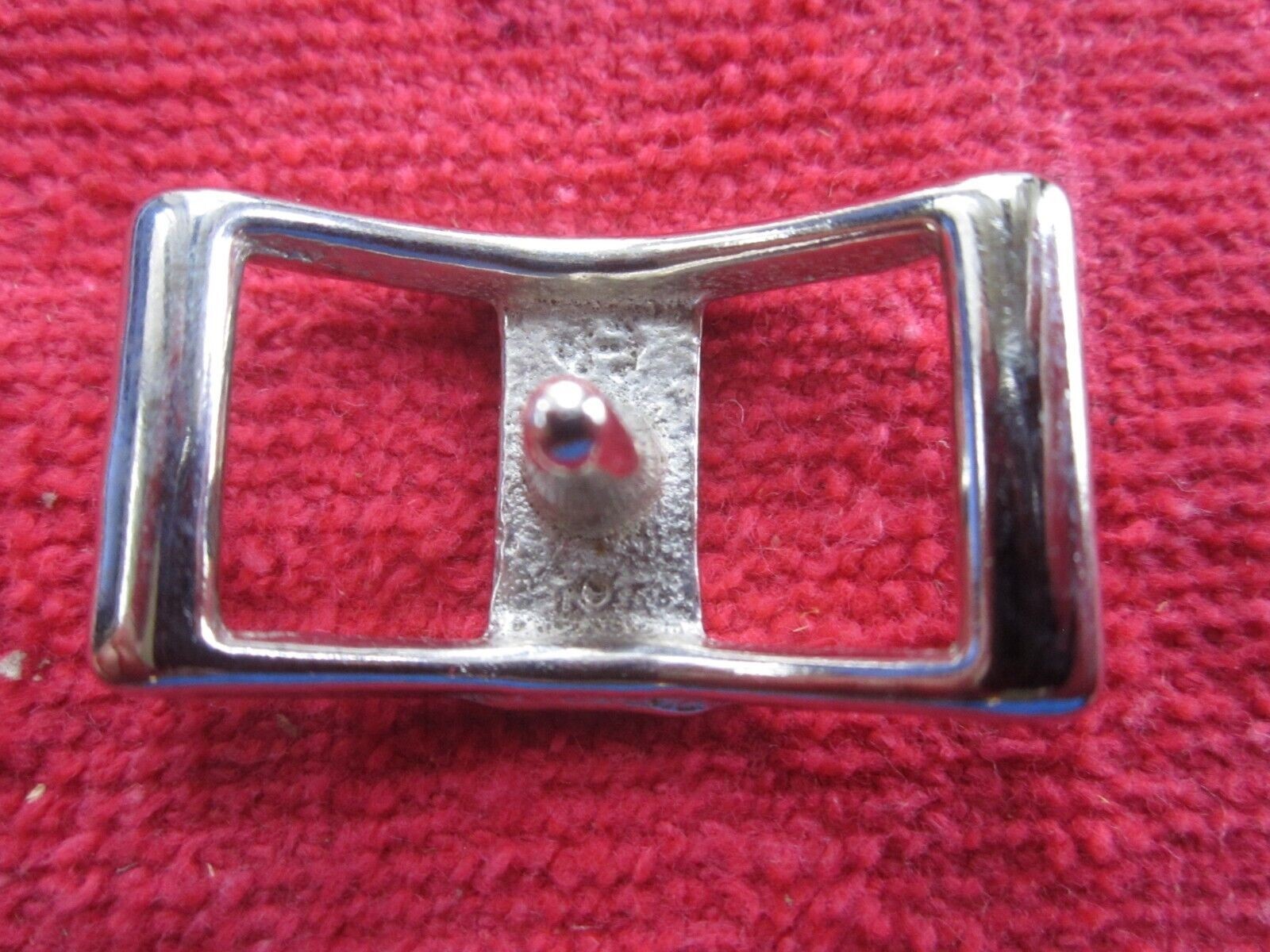 5 VINTAGE NORTH & JUDD 1/2" CONWAY BUCKLE, NICKEL, NOS