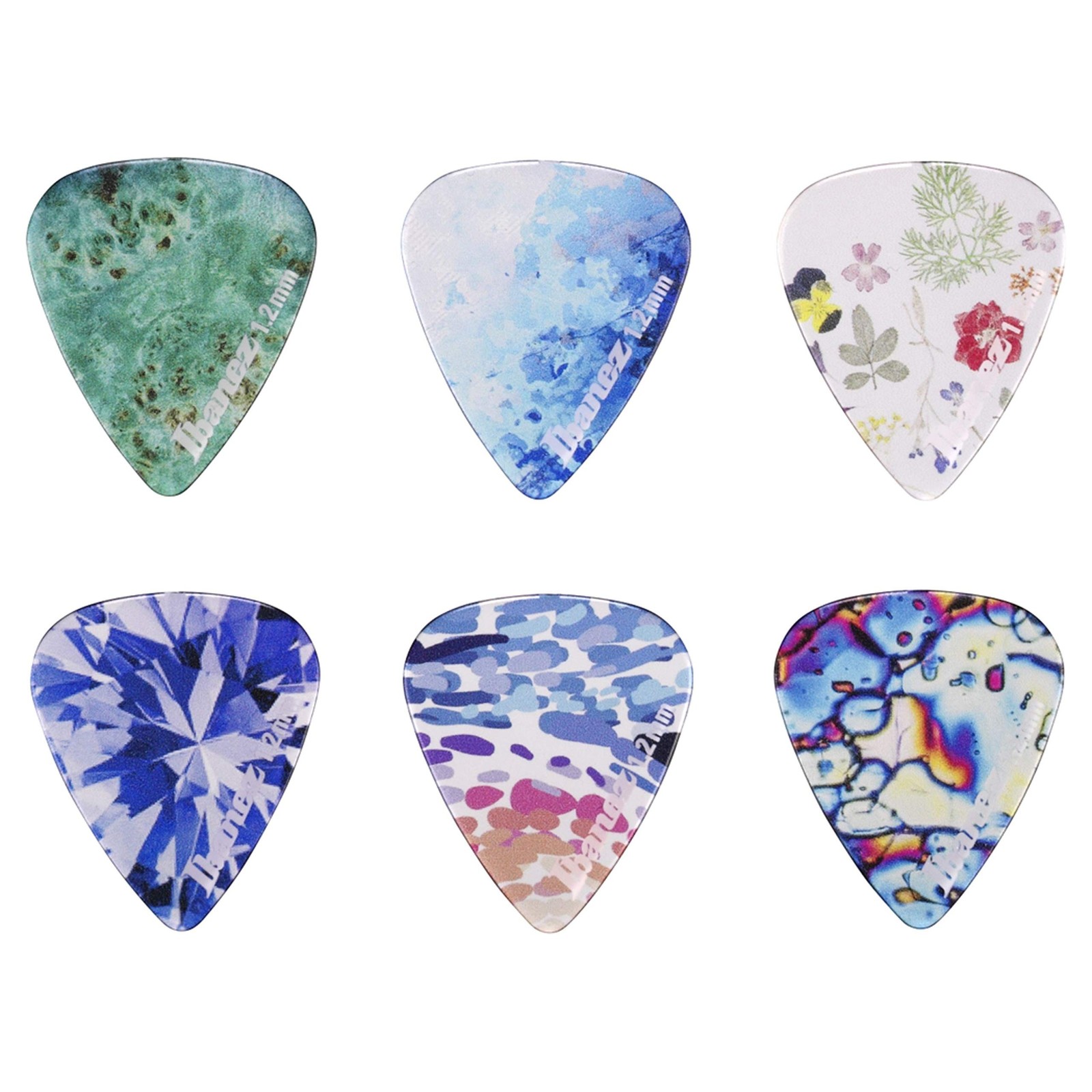 Ibanez KALEIDO Series Picks 6 Pack 1.2mm 1.20mm