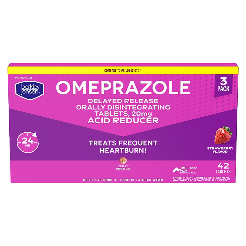 Omeprazole 20mg ODT 42 Tablets Orally Disintegrating Acid Reducer