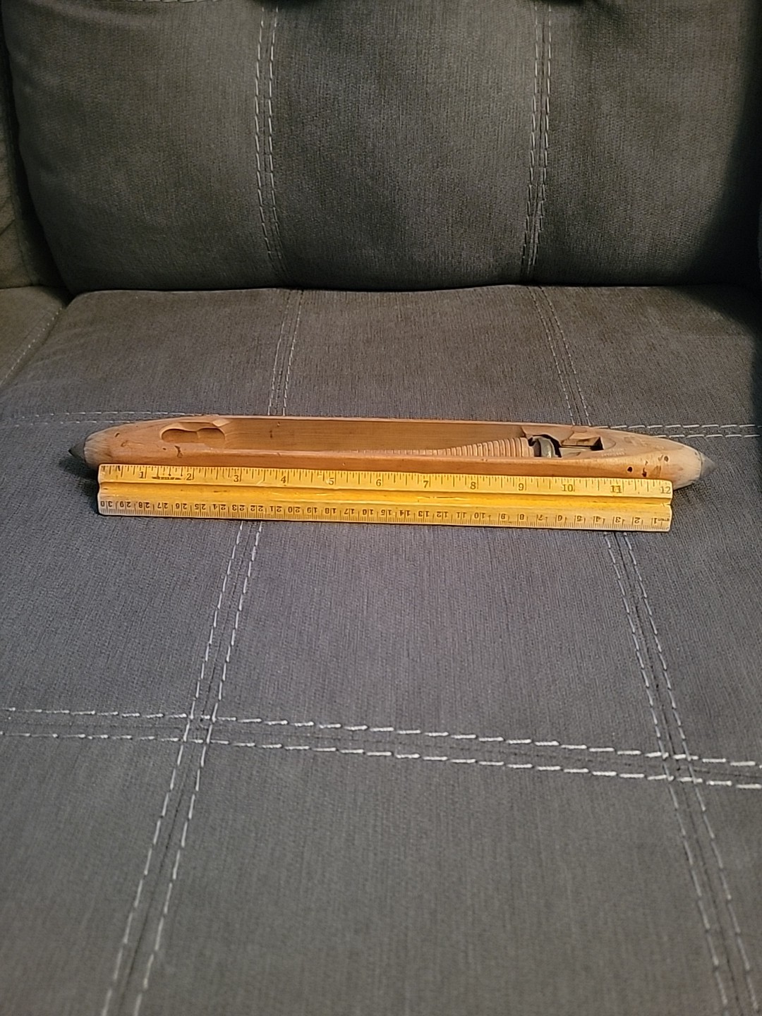 Wooden Boat Shuttle Weaving Loom Tool Vintage.