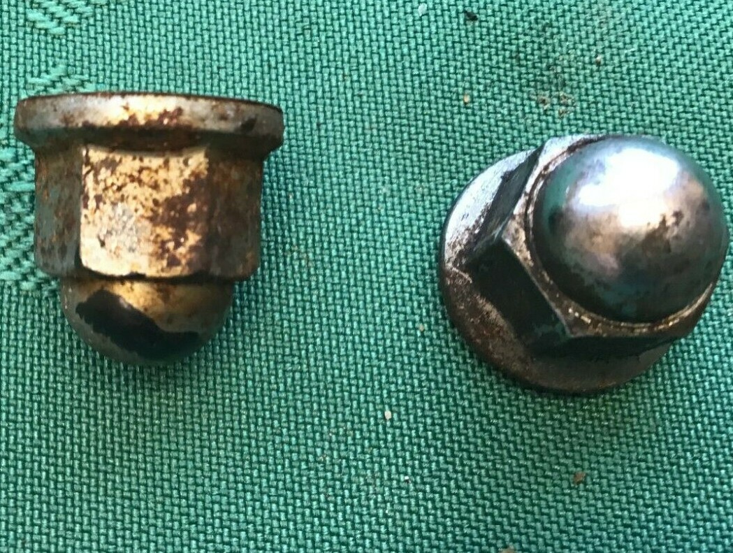 Yamaha Virago 1986 XV750 XV 750 Side Stand Mounting Rail Nuts 5190 T208
