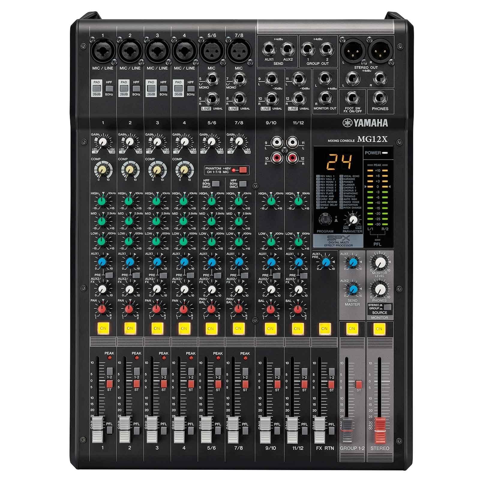 Yamaha Pro Audio MG12XCV 12-Input Channel 4 Bus Mixer with Effects