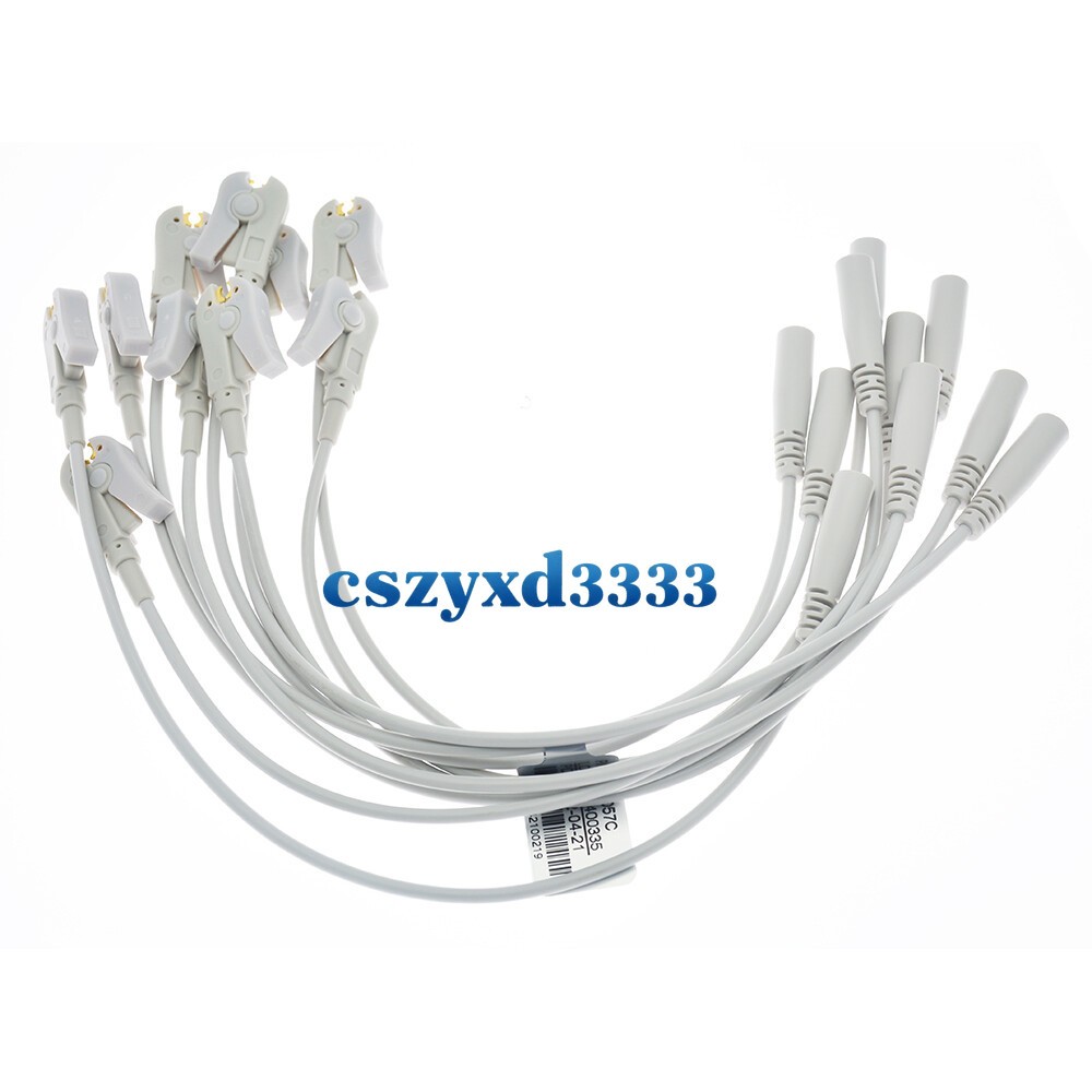 10/set ECG/EKG Banana 4.0mm Plug to Clip Adapter for Medical Lead Wire Electrode