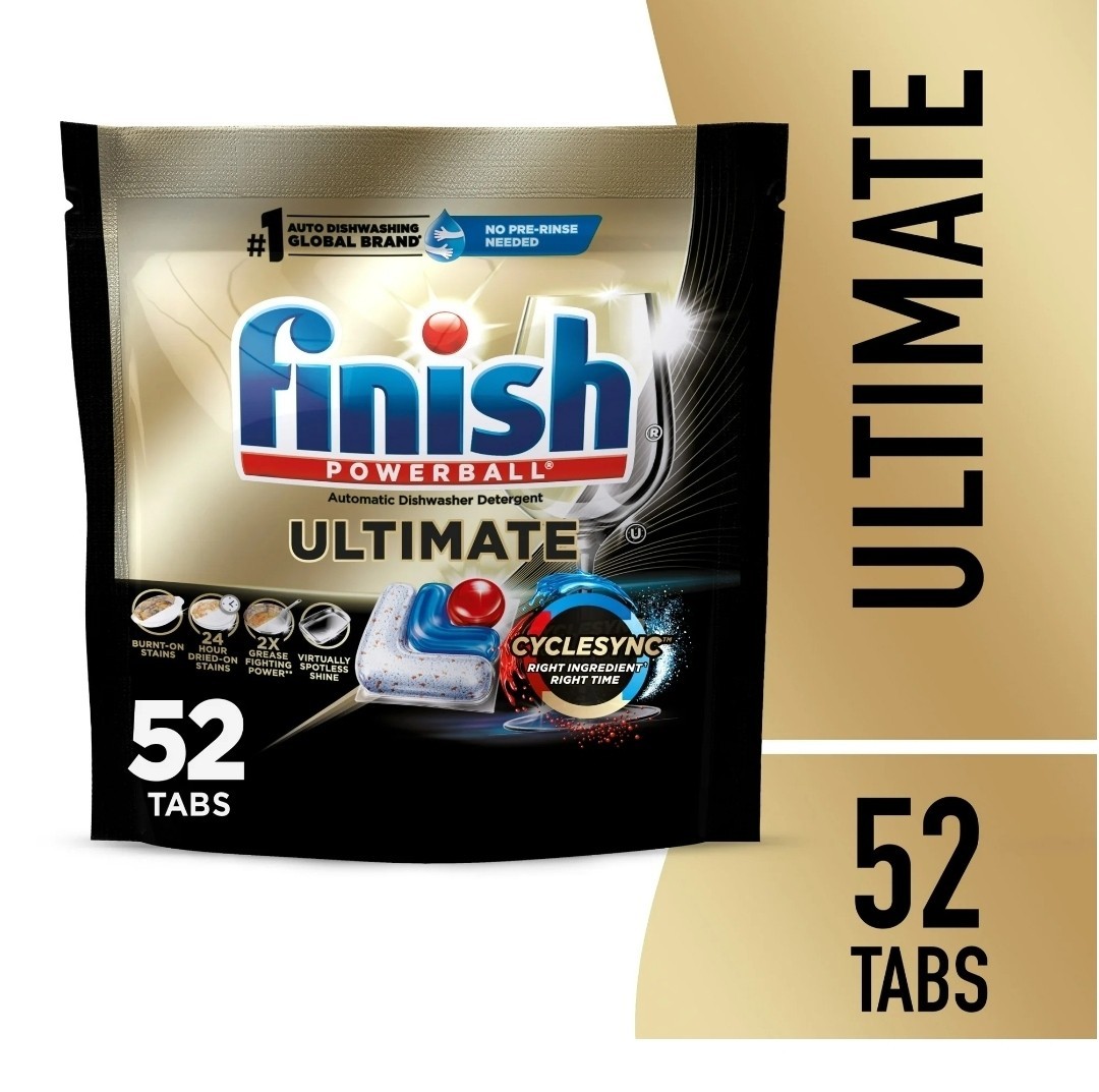 Finish Fresh Ultimate Dishwasher Detergent Tablets - 52ct