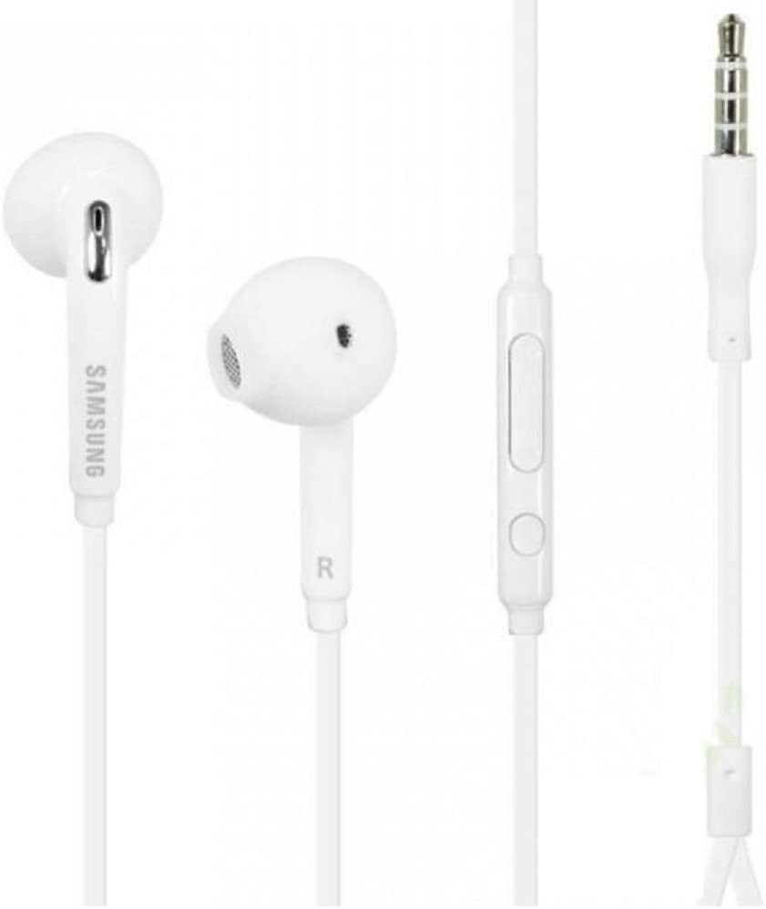 NEW Samsung Galaxy In-Ear Wired Headset Earphone with Mic - 3.5mm Jack White OEM