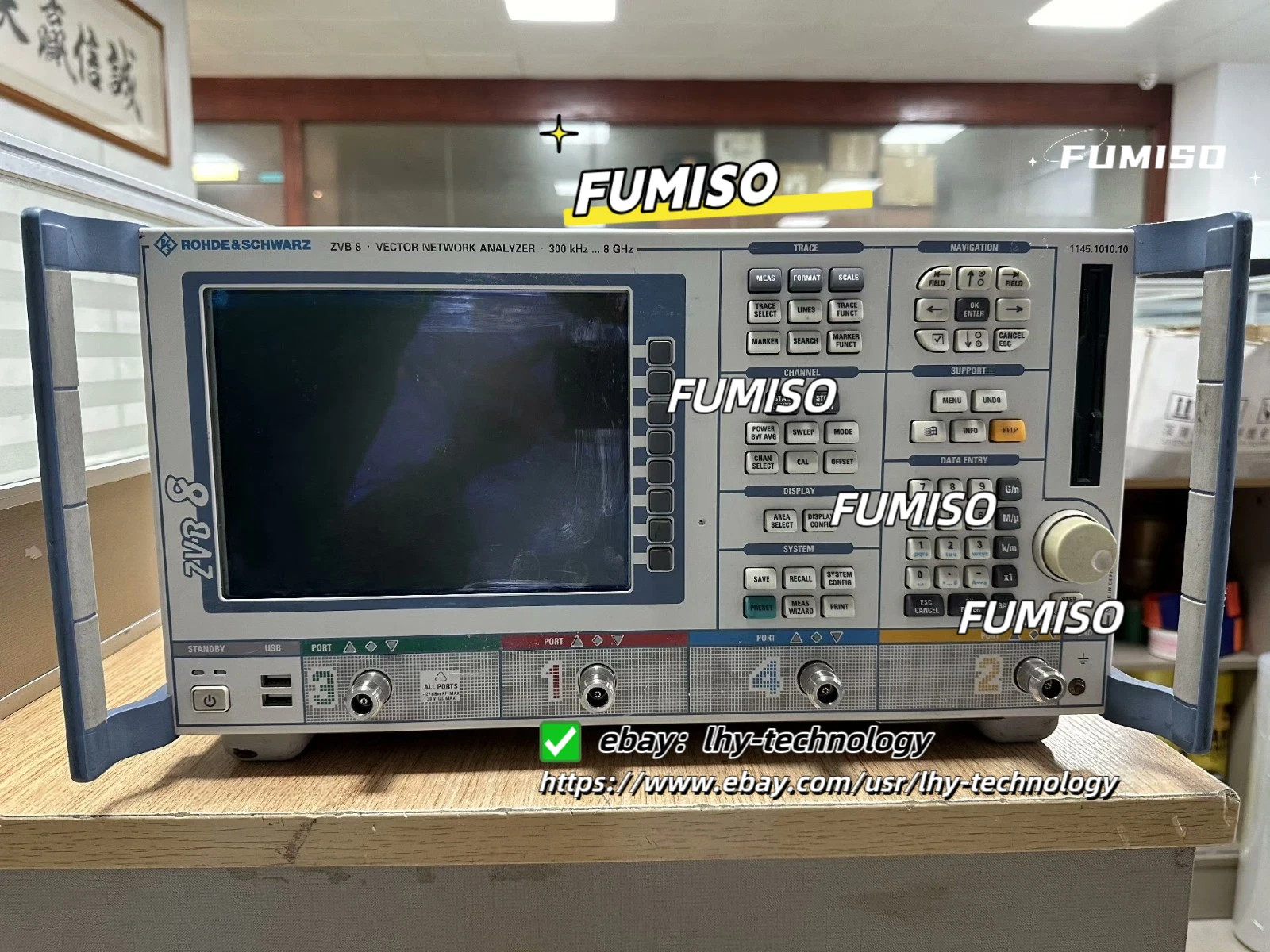 Rohde & Schwarz ZVB8 Vector Network Analyzer 300kHz- 8GHz , &lhy