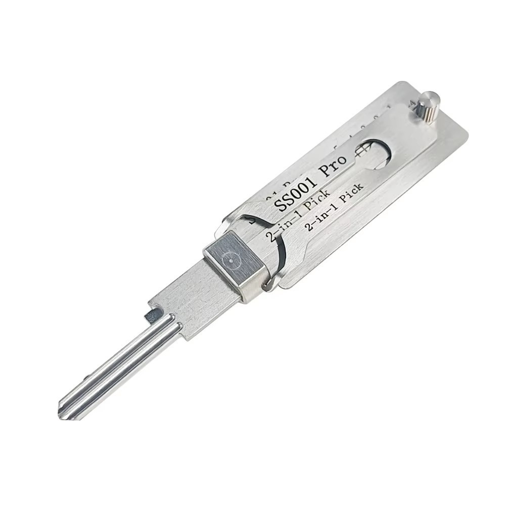 2-in-1 Stainless Steel Key Decoder SS001 PRO Lock Decoder Repair Tools-Free Ship