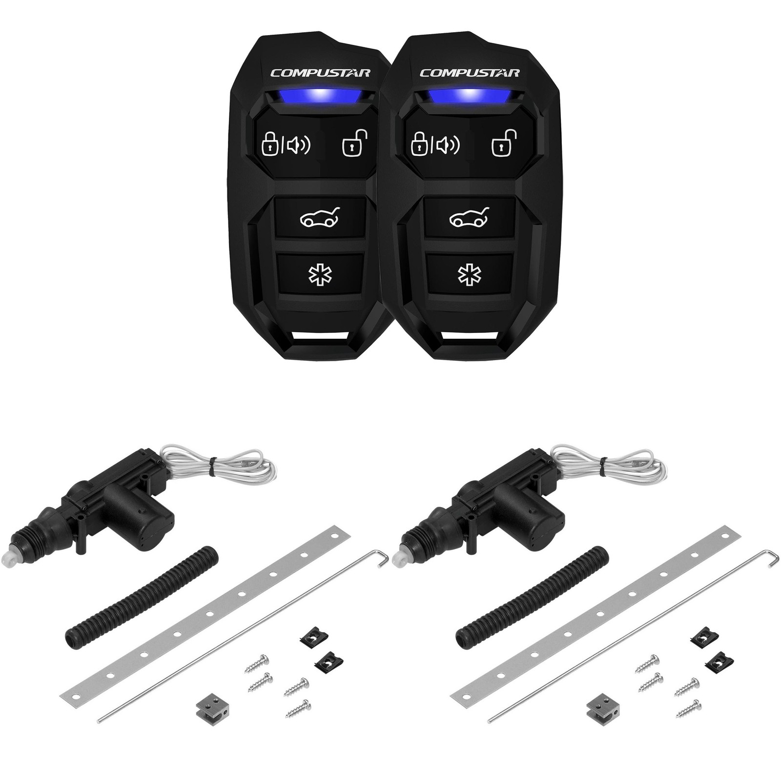 Compustar CS687-K 1-Way 200' Keyless Alarm without Siren and two Code Alarm D...