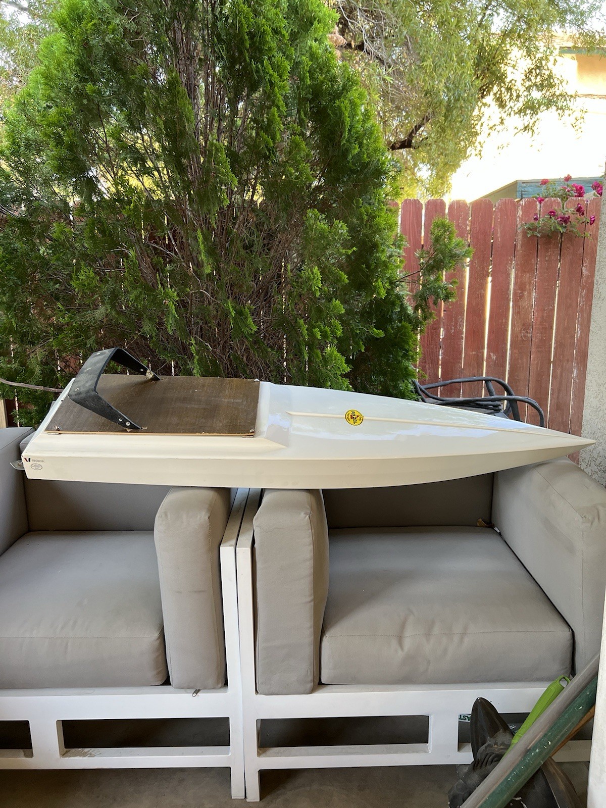 Vintage Dumas 55” RC Boat Wellcraft Scarab Miami Vice Fiberglass Hull Only
