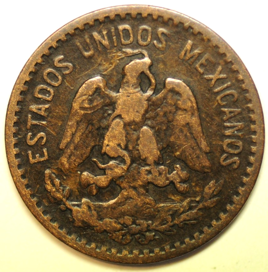mw30287 Mexico Bronze Centavo 1915 Mo KM#415 SCARCE !!!