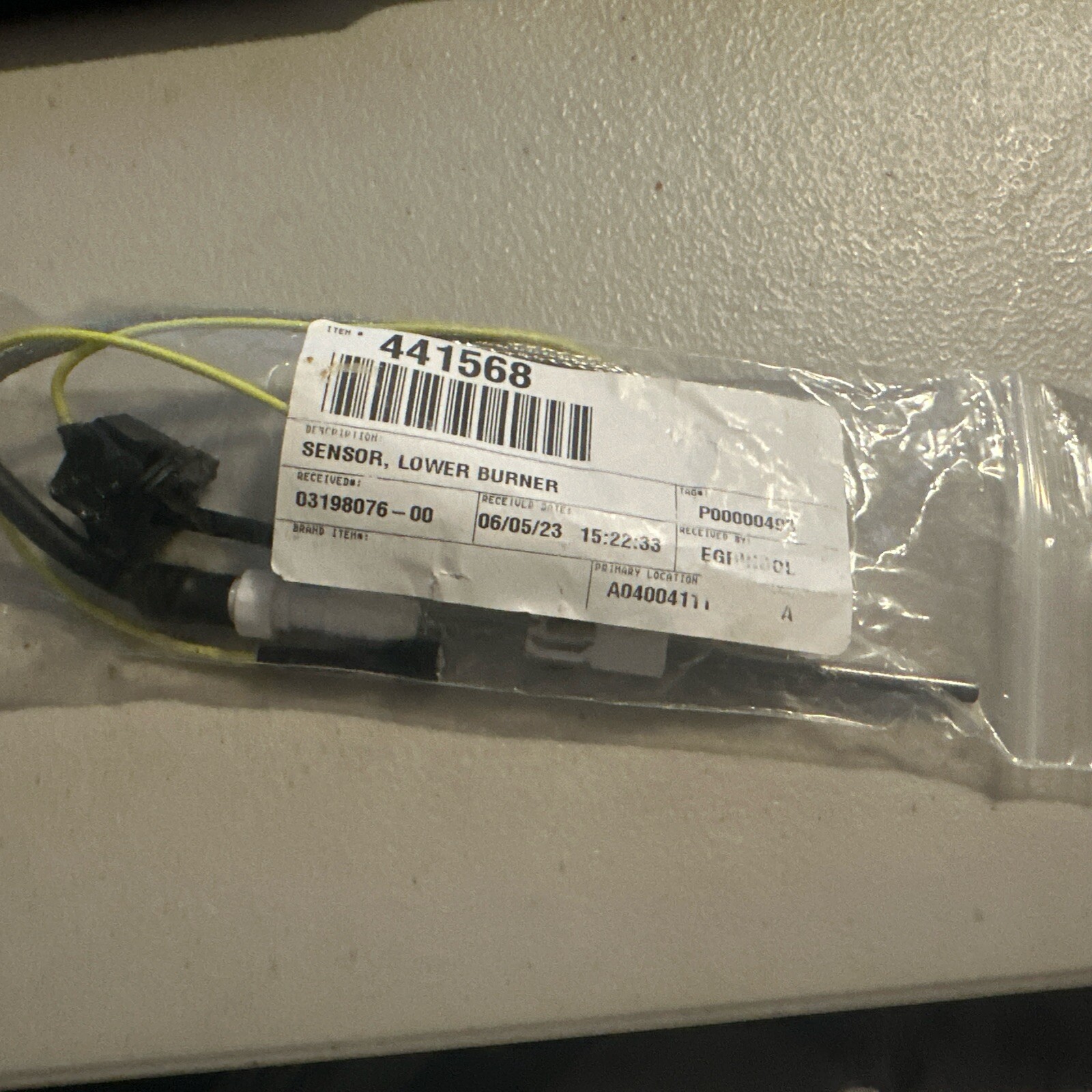 Sensor, Lower Burner for Duke - Part# 175534  B2
