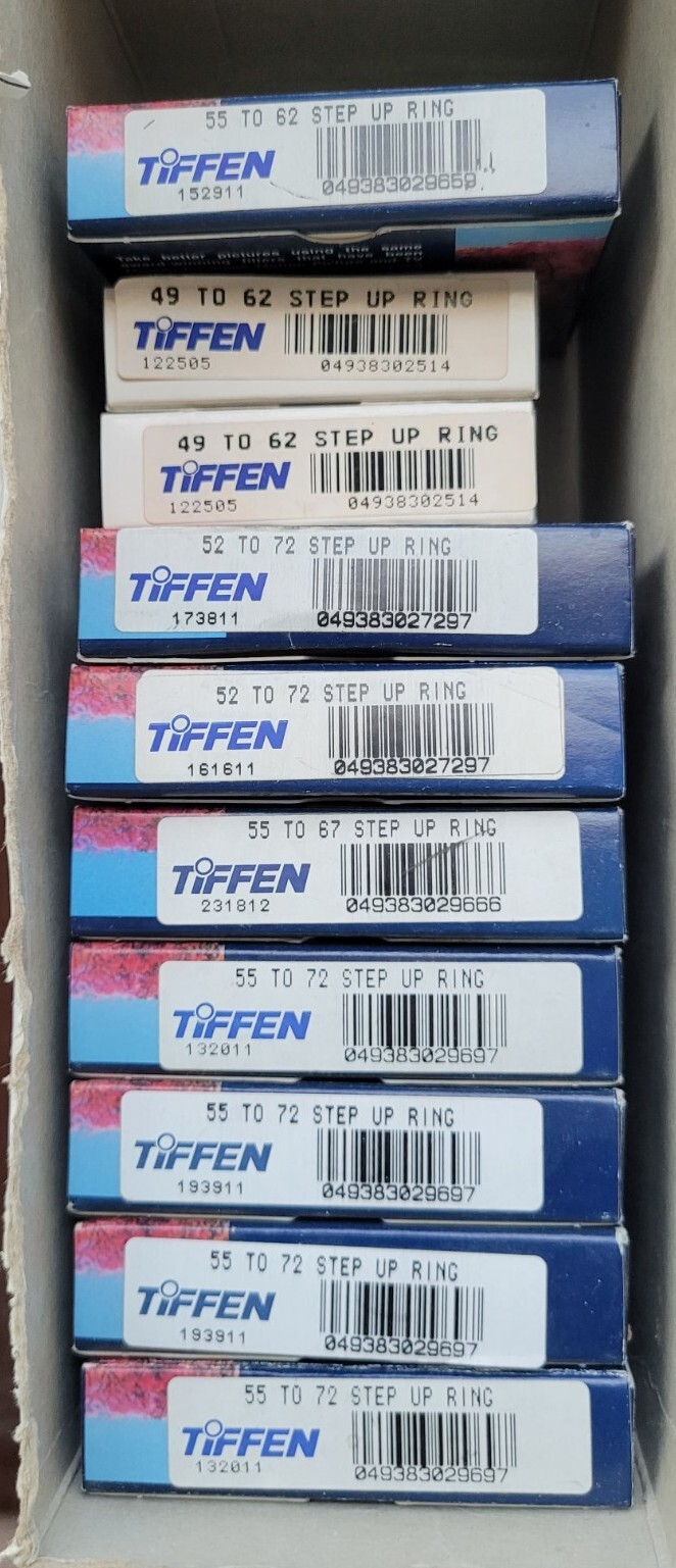 Tiffen Step Up Ring - BRAND NEW - Your Choice of Size