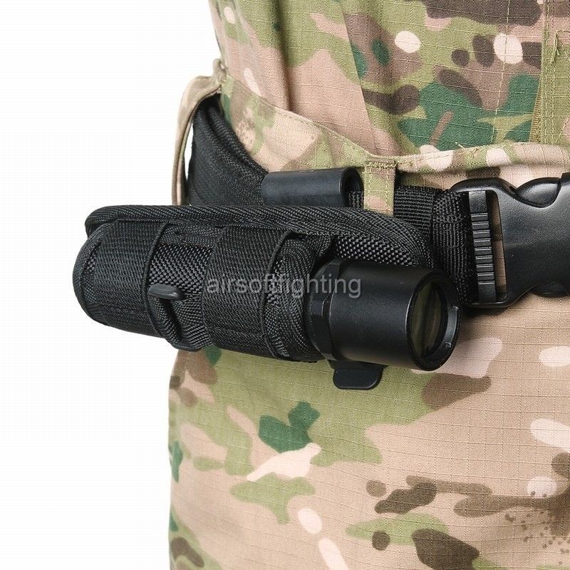 5pcs LED Flashlight Holder Carry Belt Pouch Holster Torch 360 Degrees Rotatable
