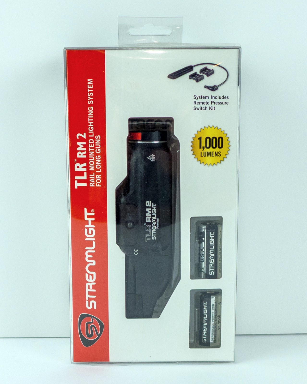Streamlight 6945 TLR RM 2 Mounted Light 1000 Lumens 15H Runtime Pressure Switch