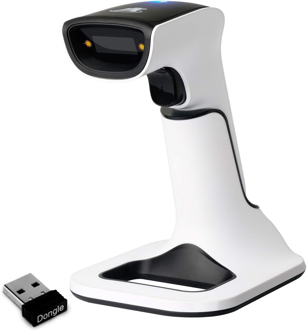 Wireless Portable 1D&2D with Stand Bluetooth Barcode Scanner: 3-in-1 Handheld...