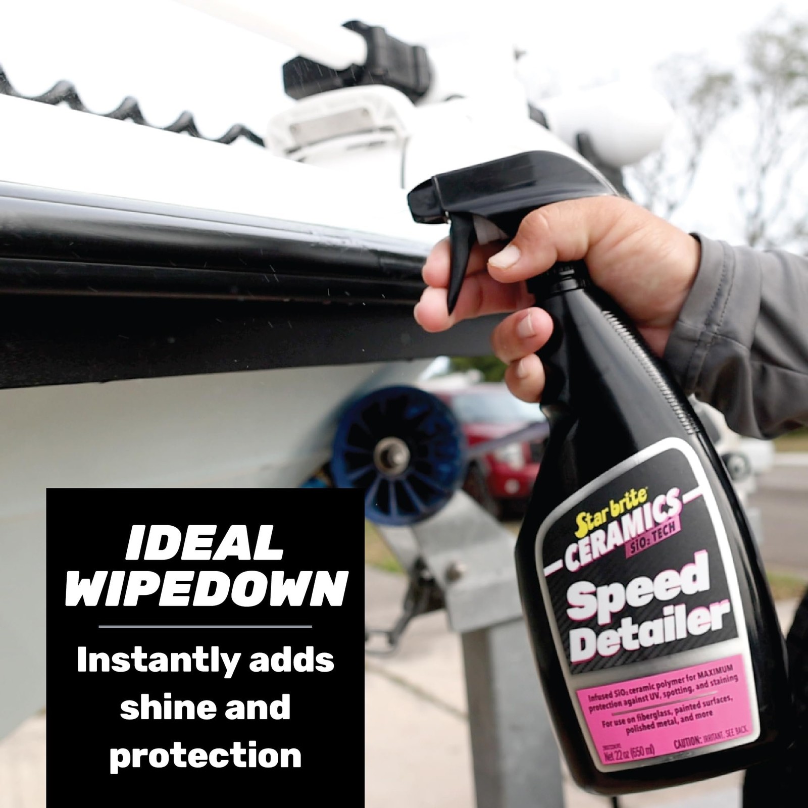 STAR BRITE Ceramics Speed Detailer SiO2 Infused - Ultimate Shine & Protection...