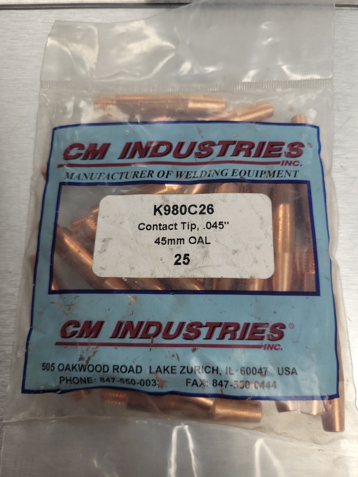 CMI K980C26 OTC Contact Tip .045 Bag of 25