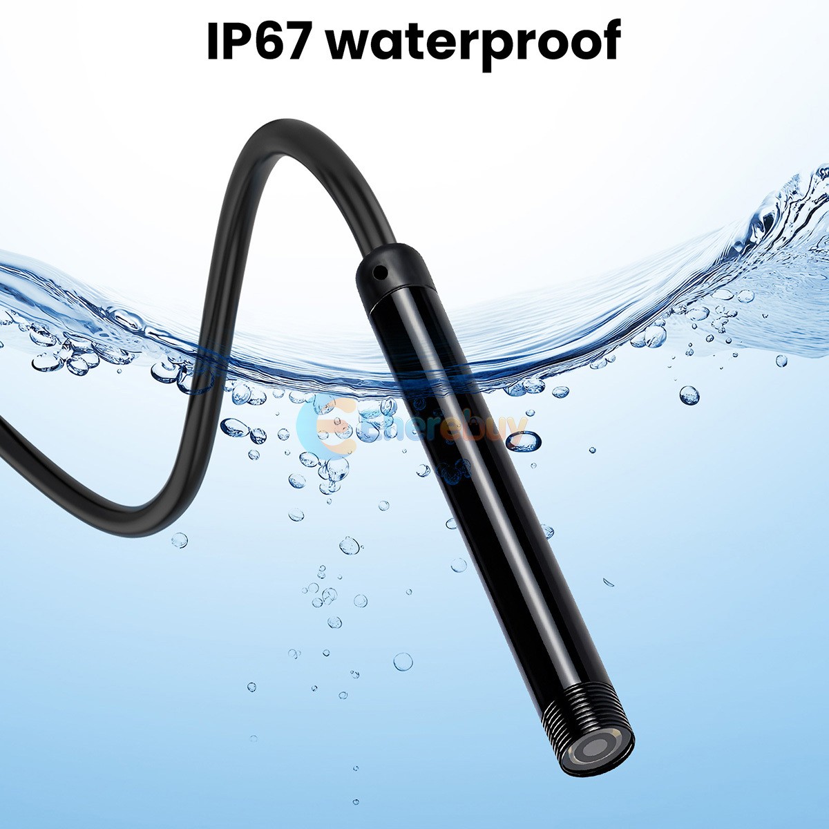 6.6ft USB Snake Endoscope Borescope HD Inspection Camera Scope Fr Android Type C