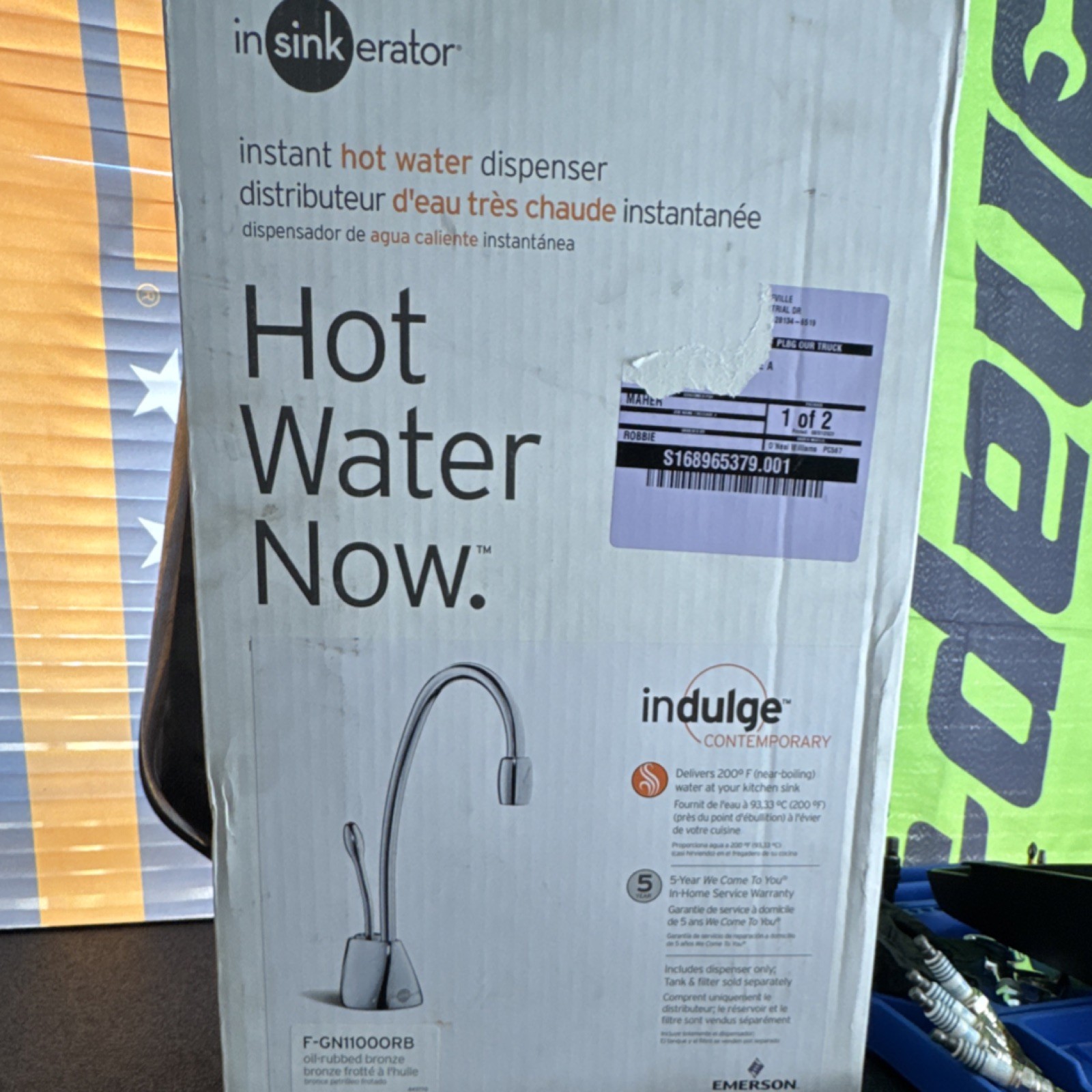 InSinkErator F-GN1100ORB Hot Water Dispenser Oil-Rubbed Bronze Near-Boiling