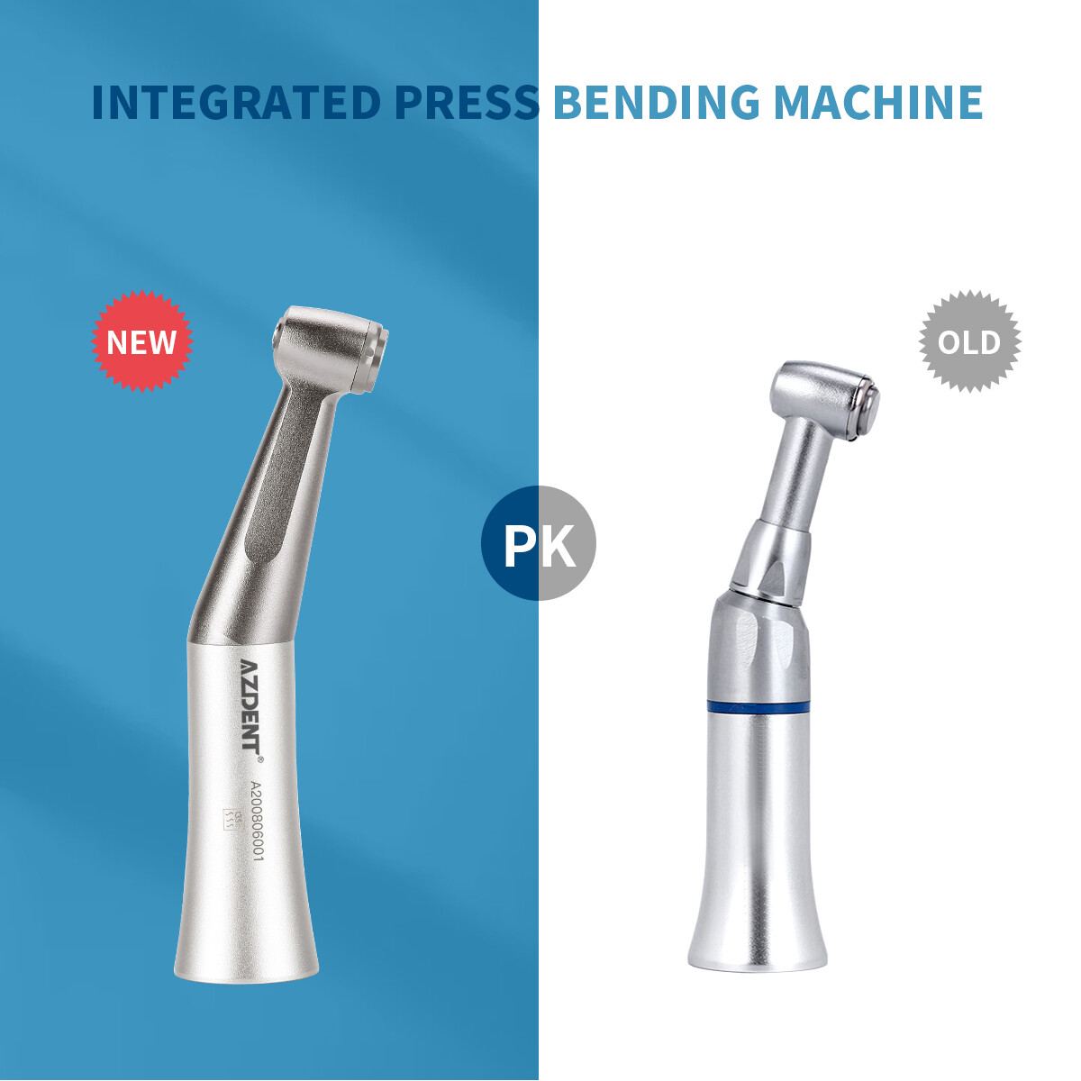 Dental 1:1 Slow Low Speed Handpiece Push Button Contra Angle Attach