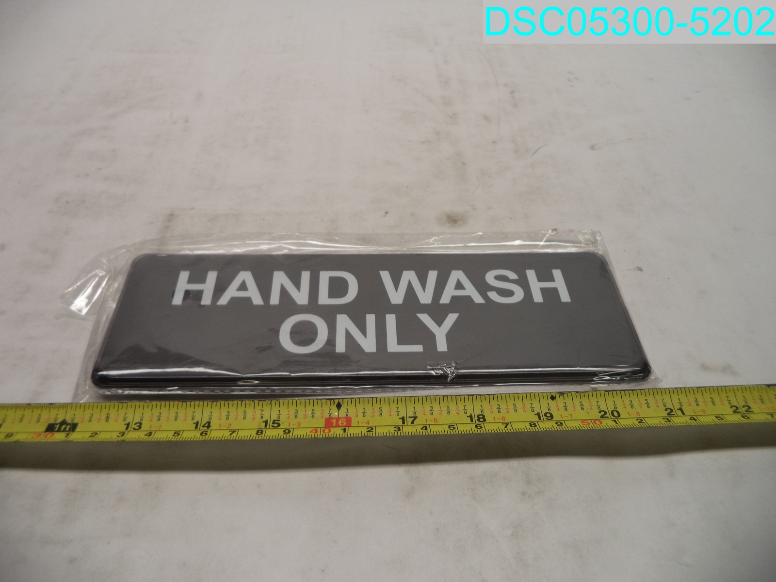 Hand Wash Only Sign By Tezzorio X001O7CBJR