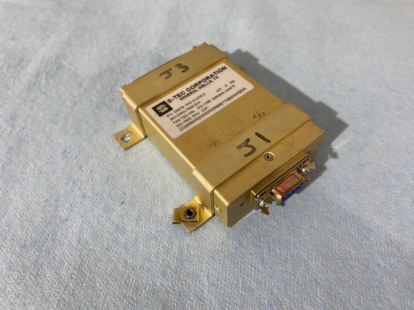 S-Tec 03976 GPSS GPS Roll Steering Converter with Switch 03975 - Yellow Tagged