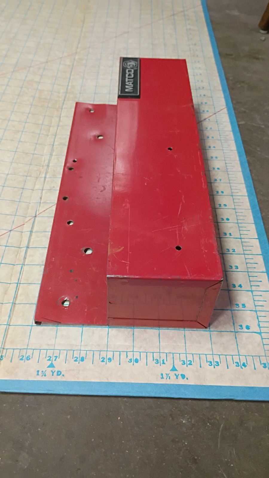 Matco Tools Red Metal Side Tool Tray Magnetic Organizer Excellent Tested Work...