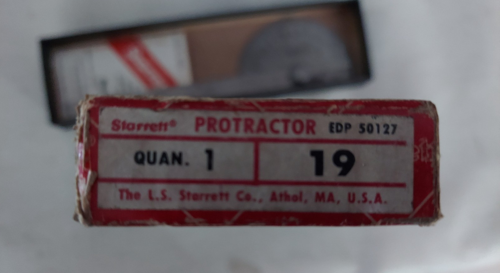 Starrett 19 Steel Protractor