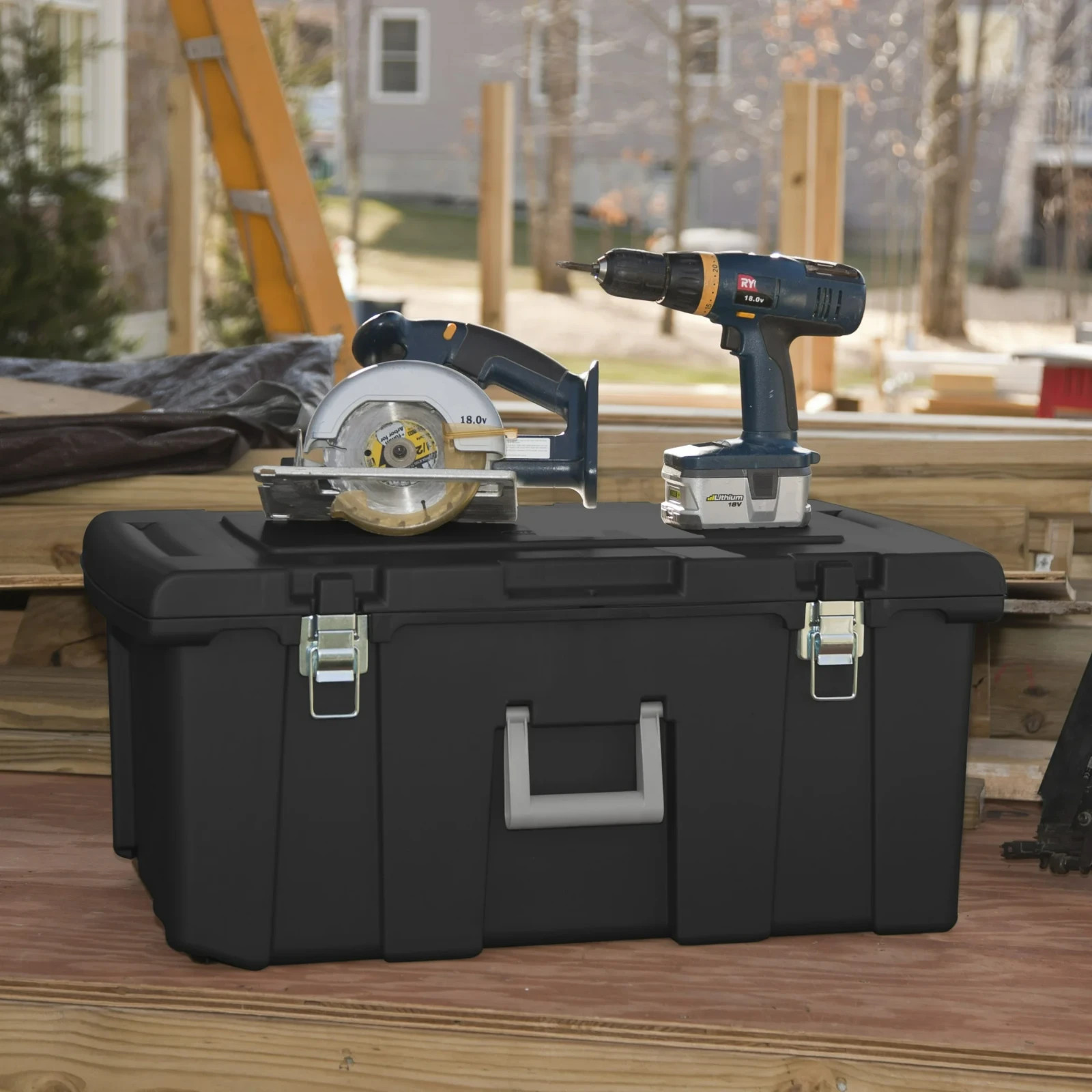 Sterilite Footlocker, Heavy Duty Plastic Storage Container
